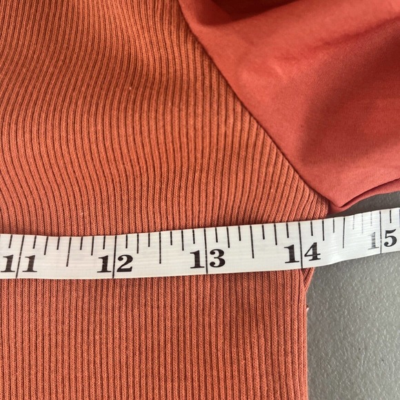 NWT $395 Ulla Johnson Amiri Puff Sleeve Tiered Mini Dress Orange S - Picture 6 of 9